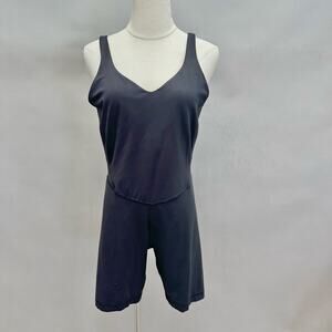 Lululemon Align‎ Onesie 8" in Black Size 12 One Piece Bodysuit Bike Shorts